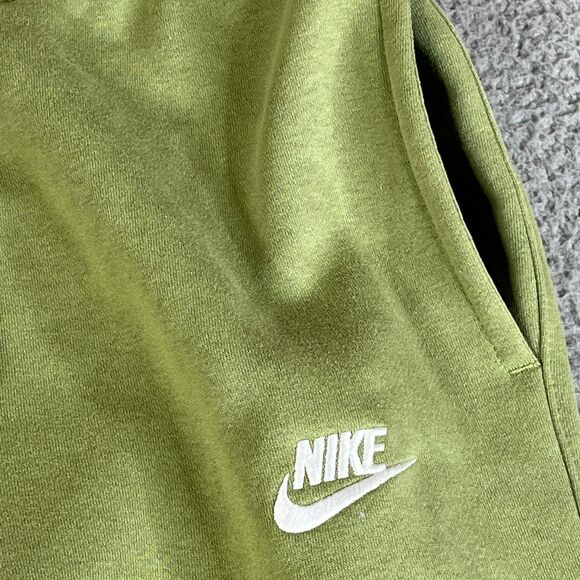 Nike Sweatpants Mens L Green Fleece Joggers Athletic Logo Comfort BV2671-334 - Picture 3 of 13